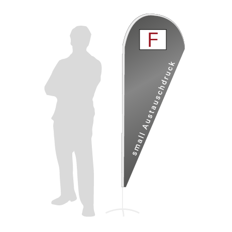 Beachflag Drop Austauschdruck | Small (210 cm) | einseitig bedruckt