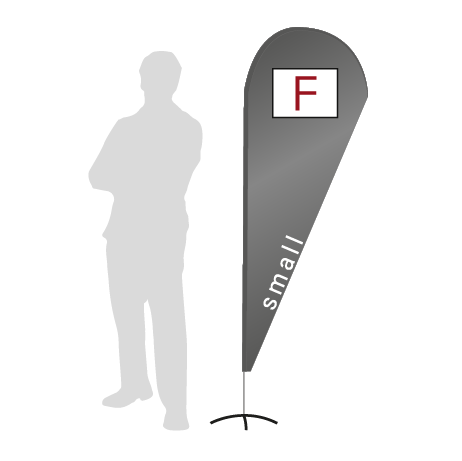 Beachflag Drop | Small (210 cm) | einseitig bedruckt