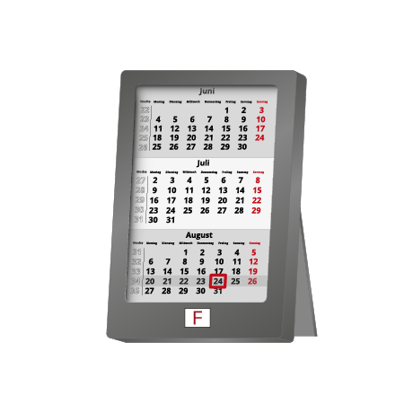 3-Monatskalender DATA - MINI - Zweijahreskalender